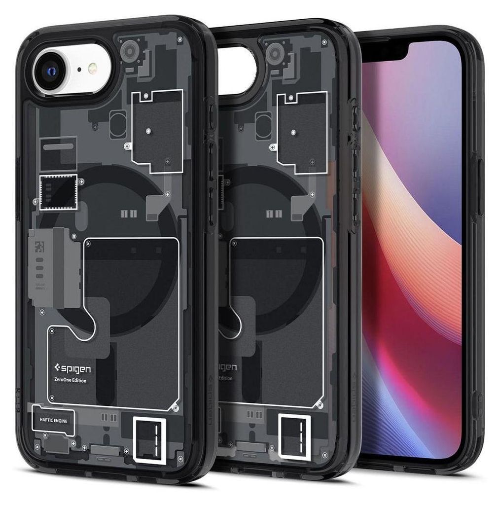 Spigen Ultra Hybrid Zero One (MagFit), Cover, Apple, iPhone 16e, 15,5 cm (6.1"), Schwarz