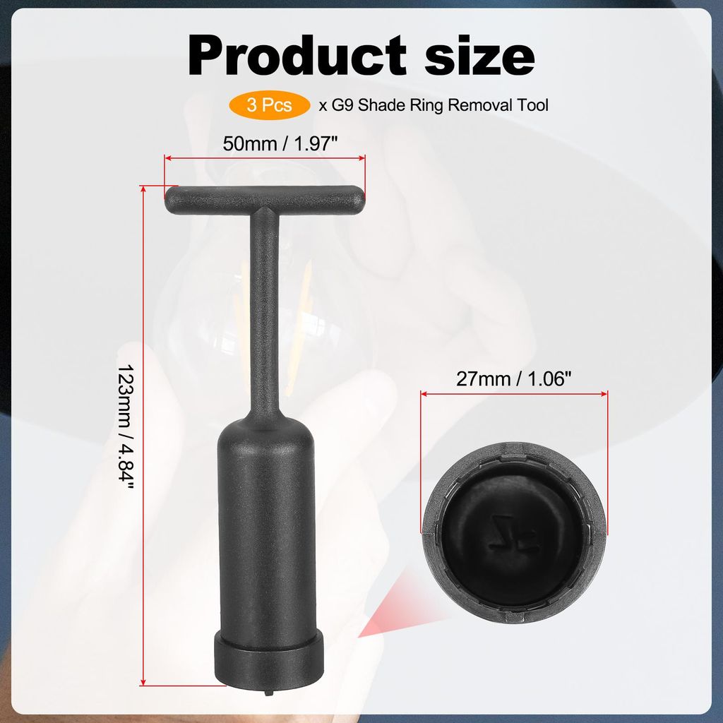 G9 Steckdose Lampe Halterung Entfernen Werkzeug, 3 Stš¹ck VerdickungPVC Kunststoff Lichtaustausch Zubeh?r Werkzeug fš¹r Glš¹hbirnensockel, Ge...