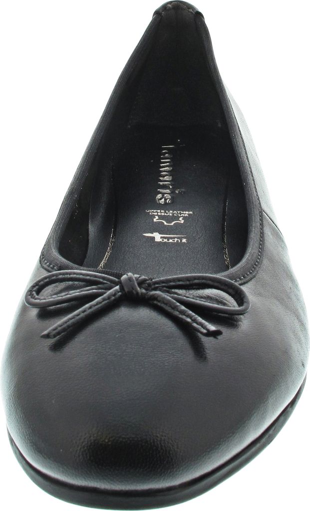 Tamaris Damen Ballerina klassisch Schleife Leder Produktbild 83