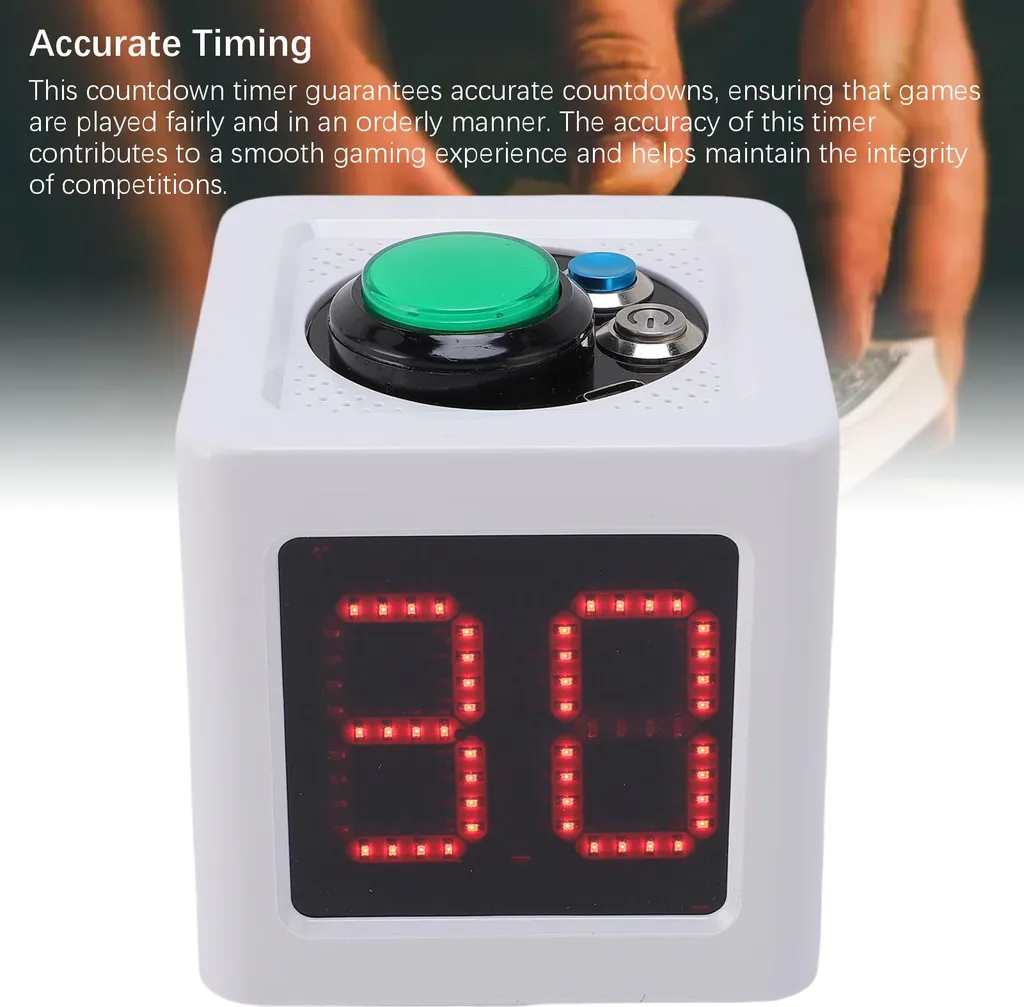 Minuterie Précise contre le Temps de Réflexion Trop Long - Cube Blanc