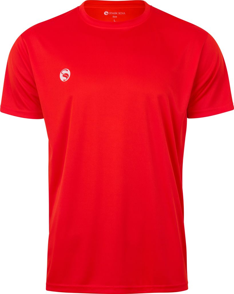 Stark Soul Leichtes Sport T-Shirt „Breeze“ Trainingsshirt, Atmungsaktiv, Schnelltrocknend & Vielseitig – Rot - Gr: XXL