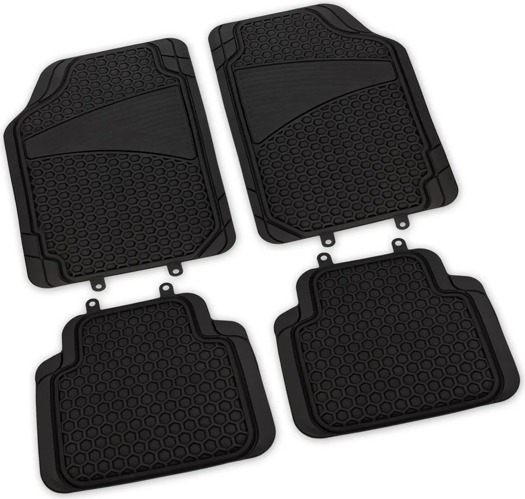 Set Tappetini Baja PVC Nero 4 Pezzi - Per Chi Non Si Ferma Mai