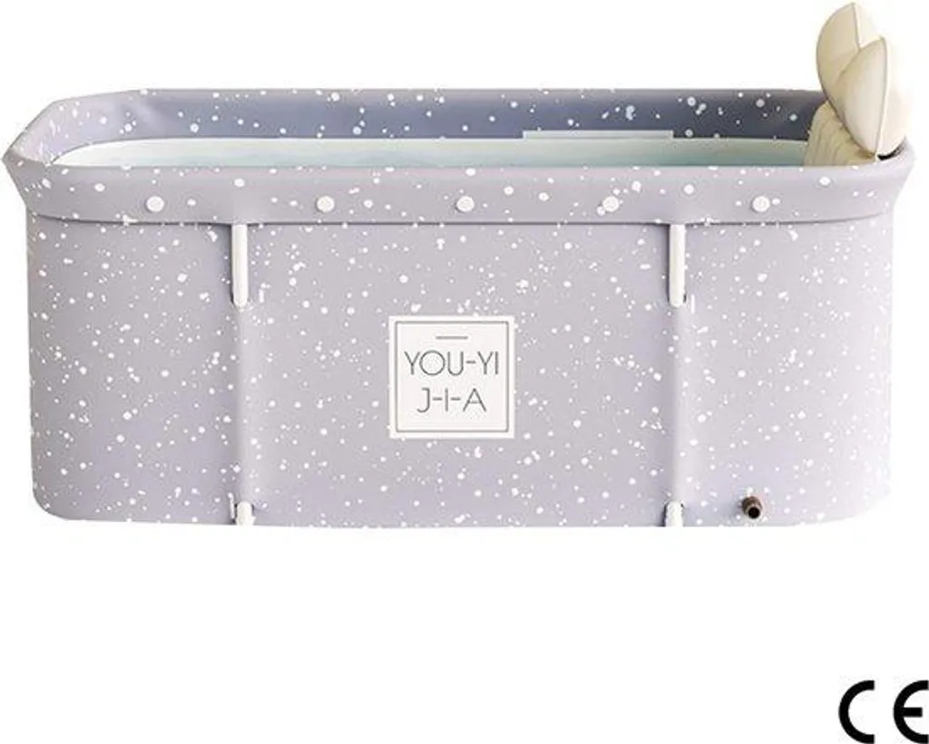 Baignoire adulte pliable 120x55x126 cm structure stable et isolante