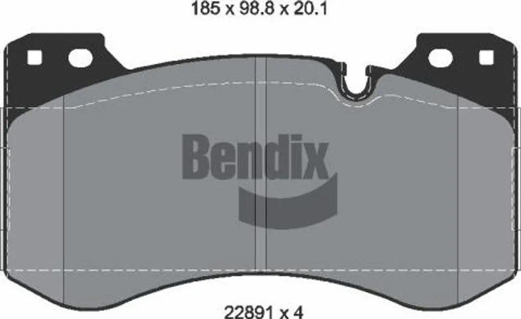 Jeu de plaquettes de frein à disque BPD2499 compatible BMW Série 4 G22 G20