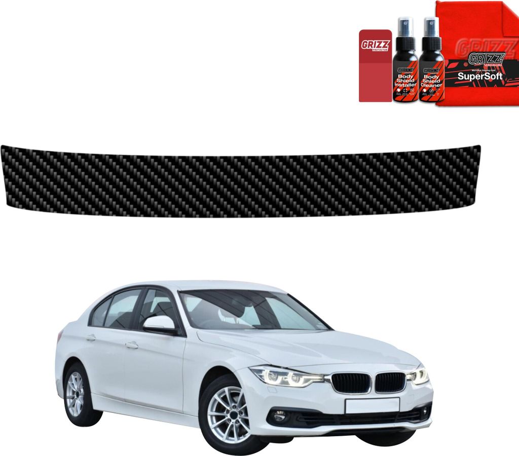 Kohlenstoff Schutzfolie Grizz Protector für Ladekante - BMW 3 F30 Sedan LCI (2015-2018)