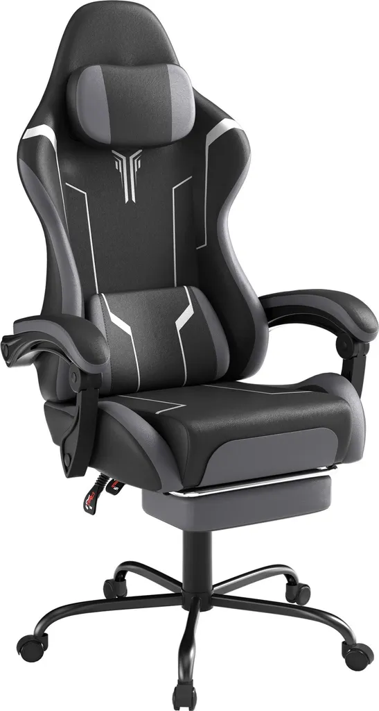 Siège de bureau pour télétravail et gaming avec dossier inclinable