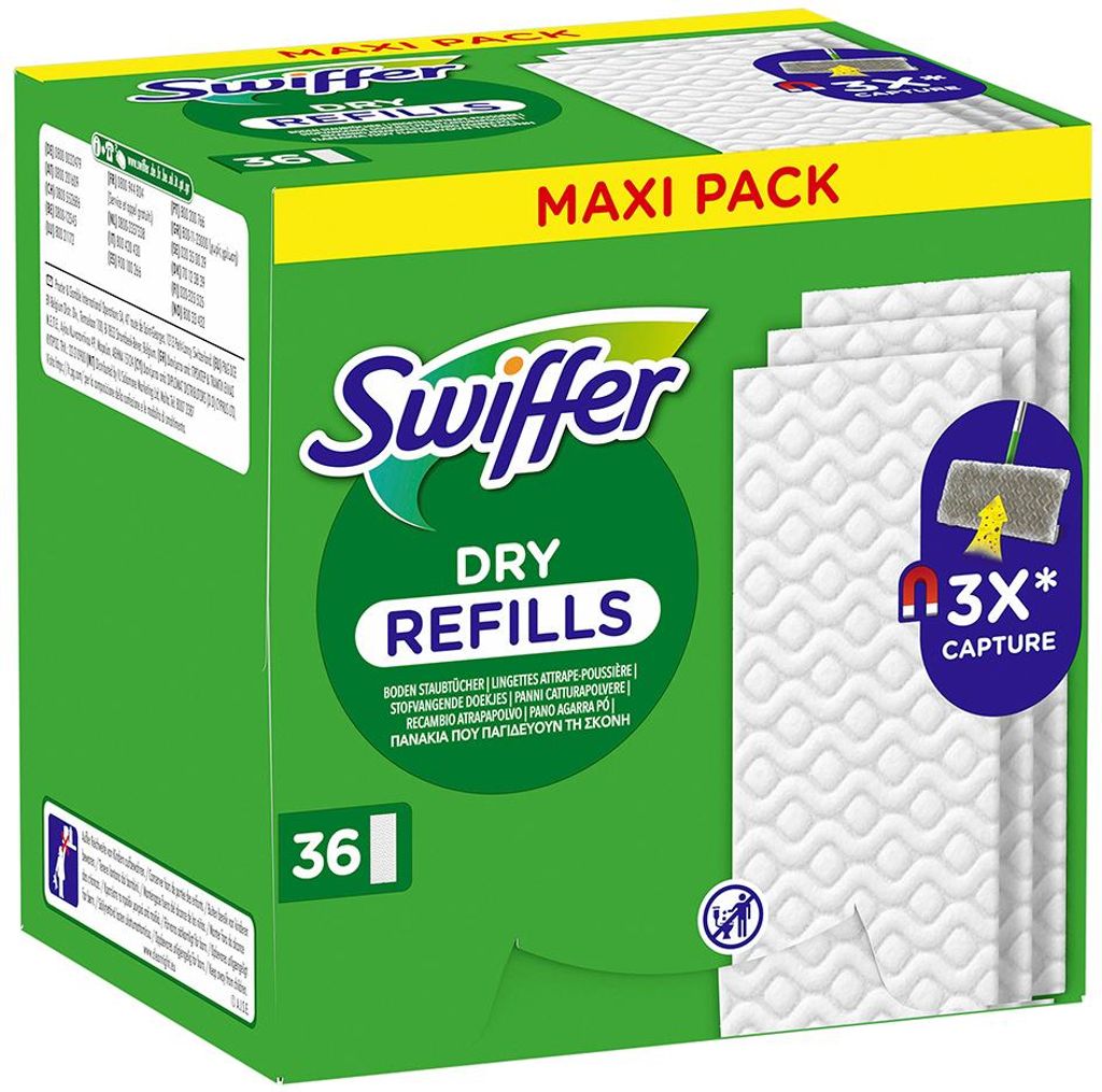 Swiffer Trocken-Bodenwischtücher 36er Nachfüllpackung