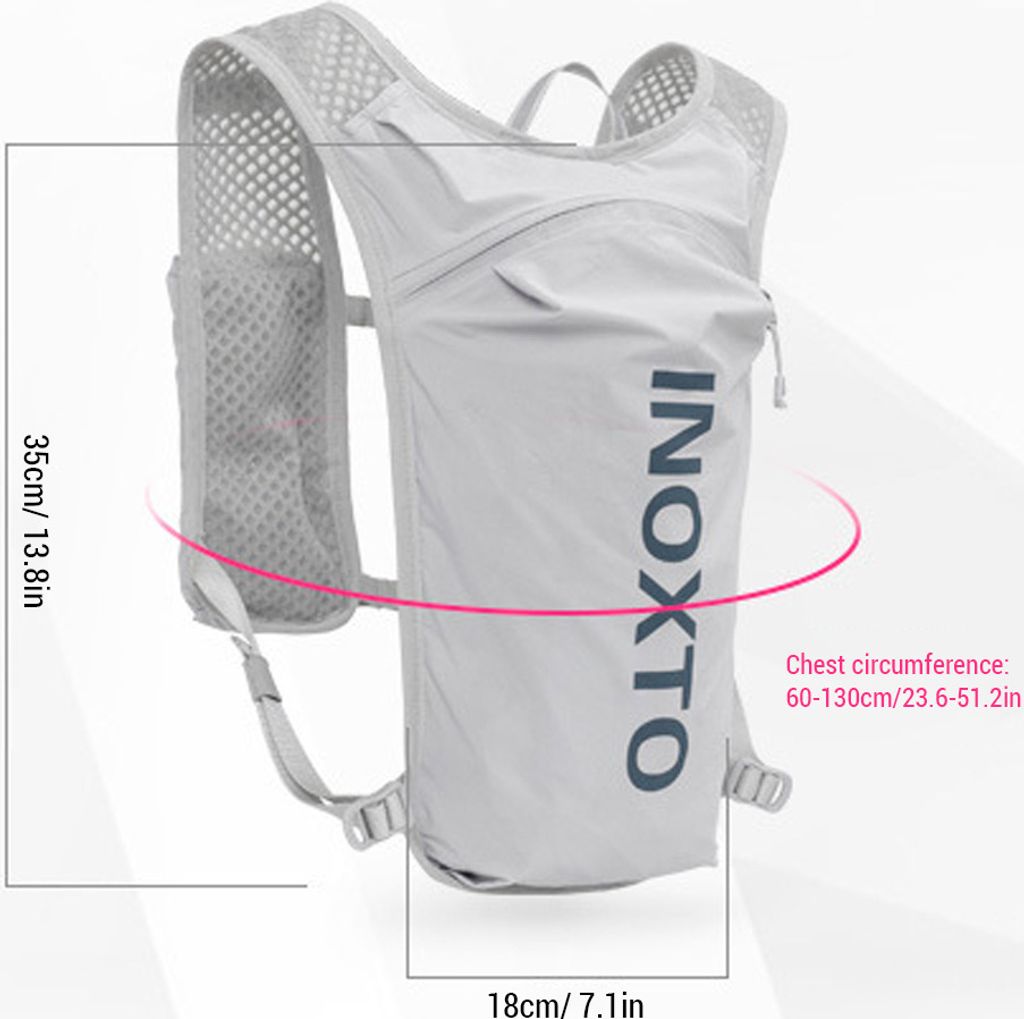 Laufrucksack, leicht, Trinkrucksack, 5 l, 140g, Laufen, Produktbild 8