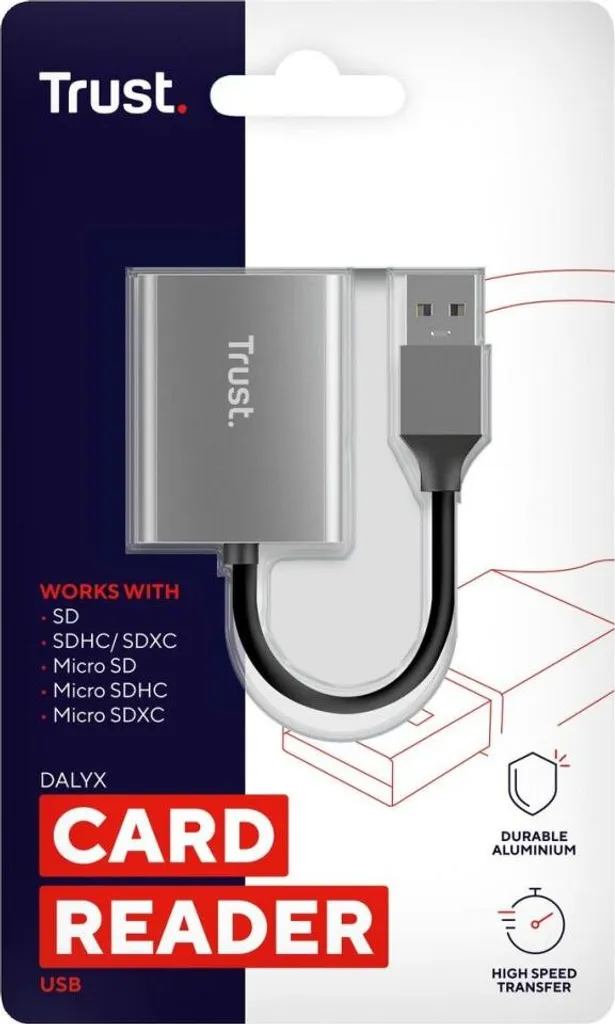 Trust Dalyx Lettore SD compatto in Alluminio - Il compagno di viaggio ideale - 5