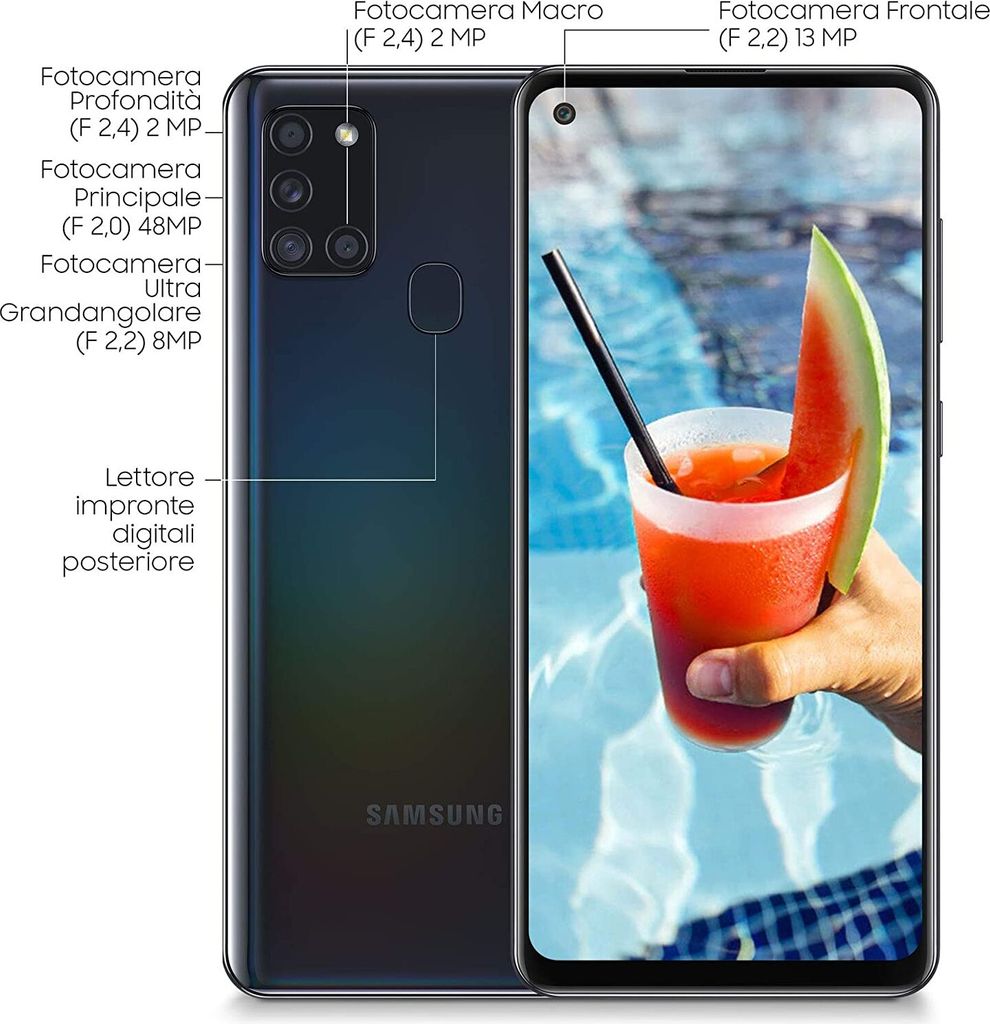 Samsung A217F Galaxy A21s DualSim schwarz 32GB # Produktbild 15