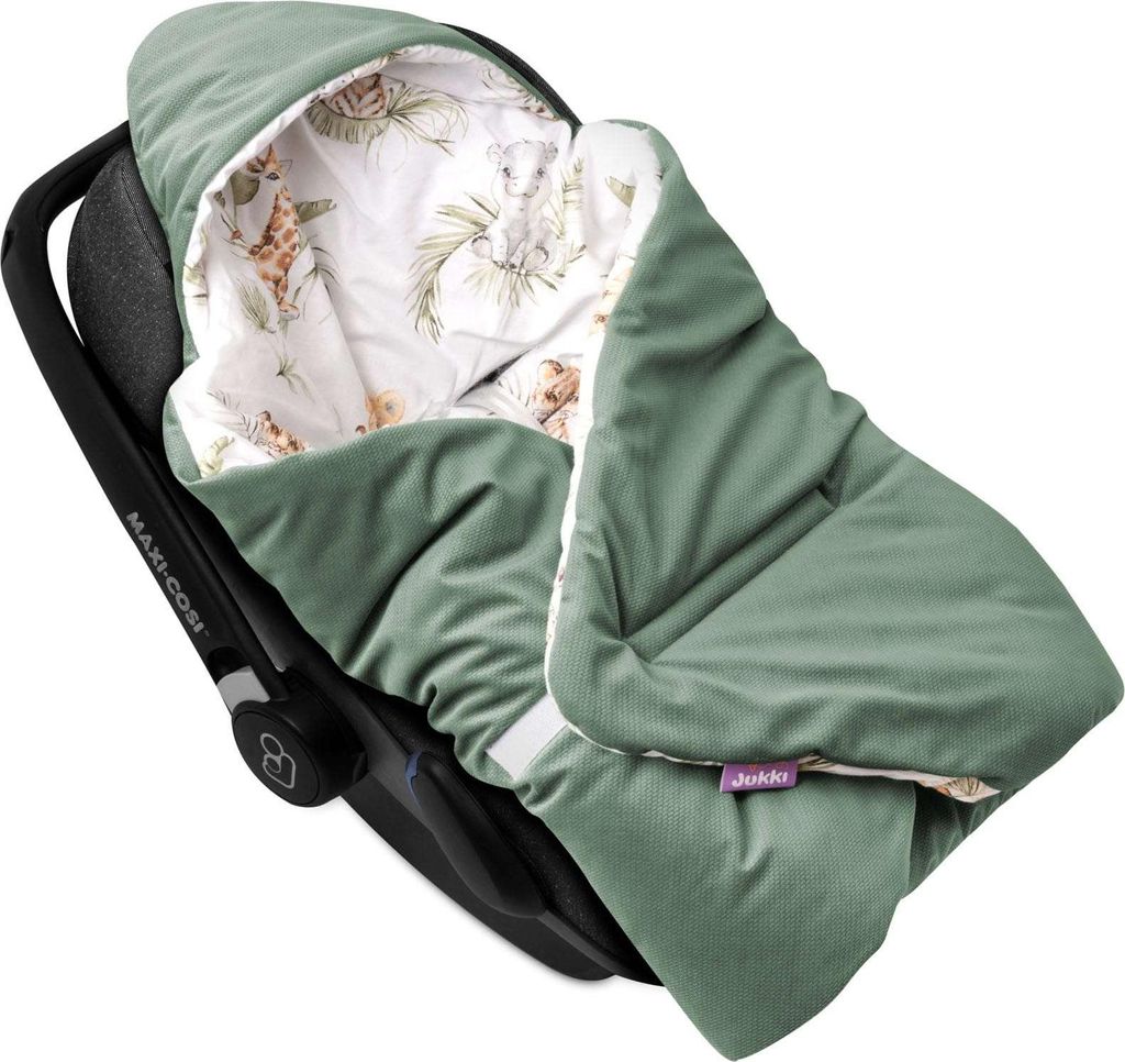 Savanna Fun & Olive Velvet Decke für Kindersitz Produktbild 
