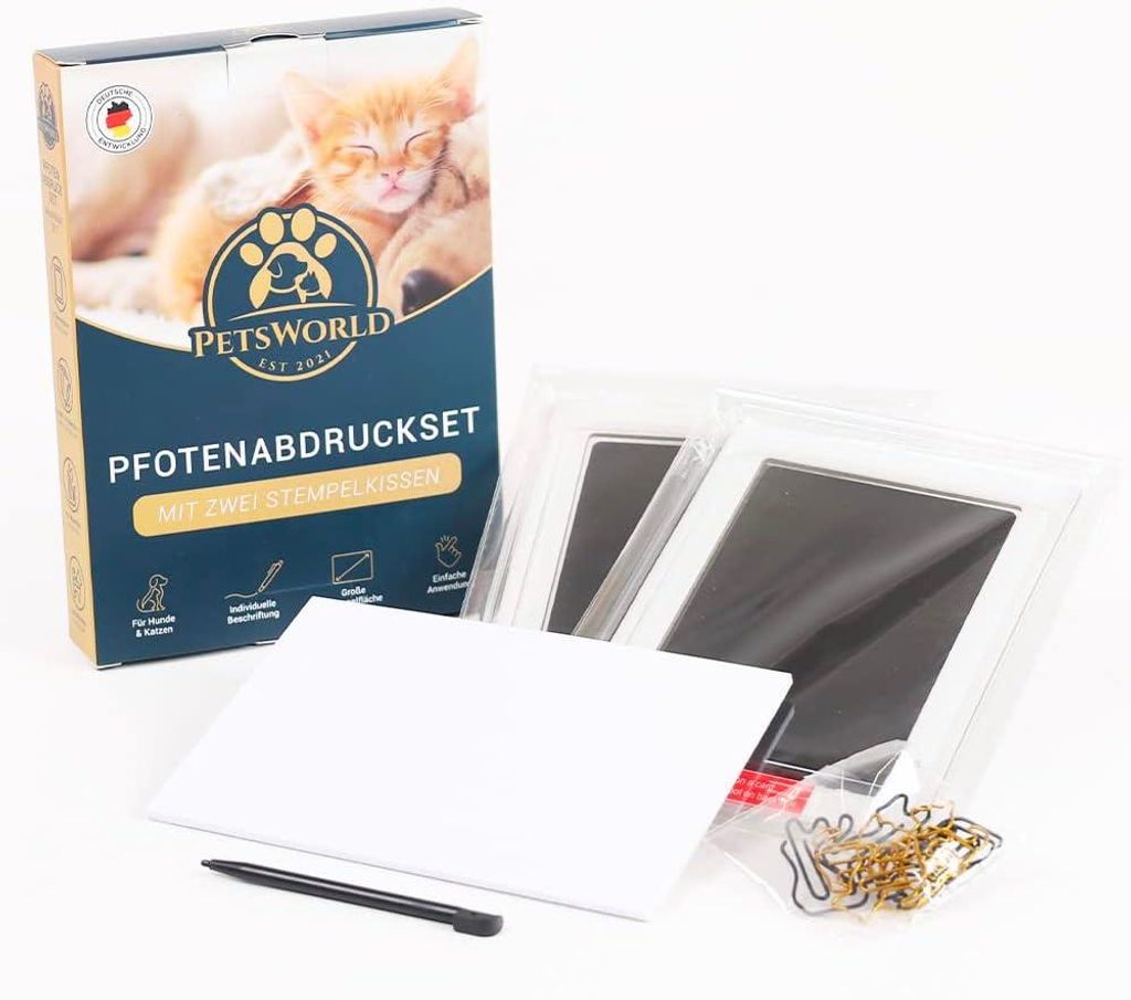 Petsworld PETSWORLD Set per impronte pulito e sicuro per Immagine del prodotto 