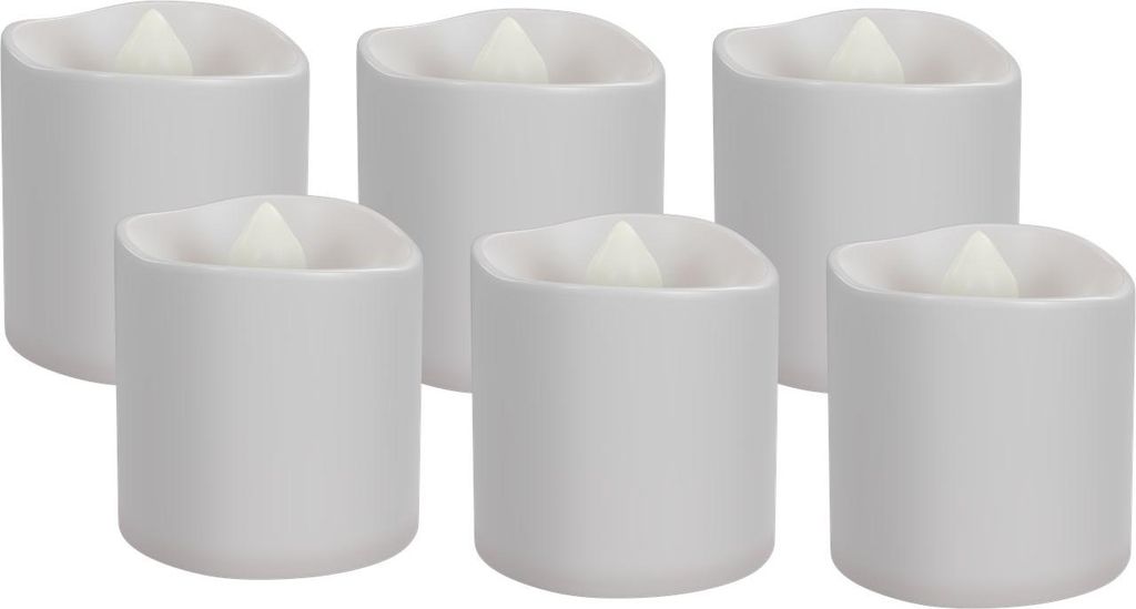 Goobay set di 6 luci LED - set di candele con telecomando, Immagine del prodotto 
