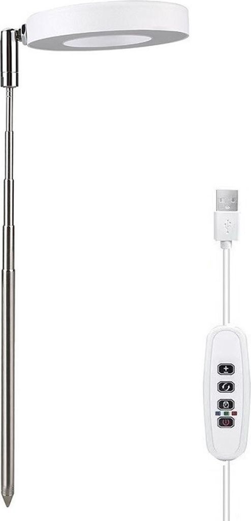 3-teiliges Vollspektrum Pflanzenwachstumslicht – Teleskopisches LED-Licht, Automatischer Timer + 4 Dimmstufen