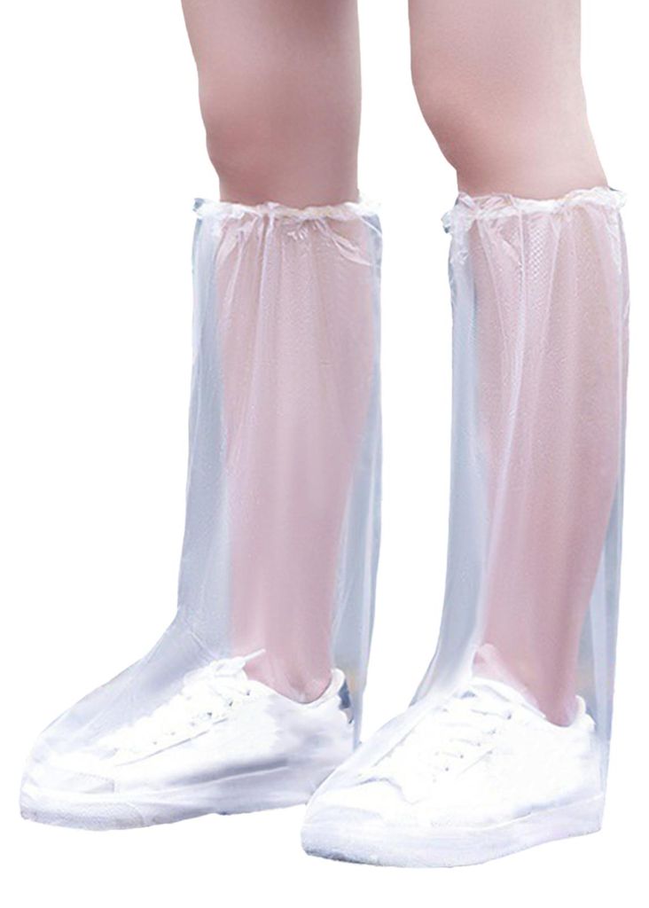 1 Paar Überschuhe, sicherer Sitz, elastische Bänder, rutschfeste Sohle, schützende Stiefelüberzüge, wasserdicht, reißfest, Einweg-Überschuhe