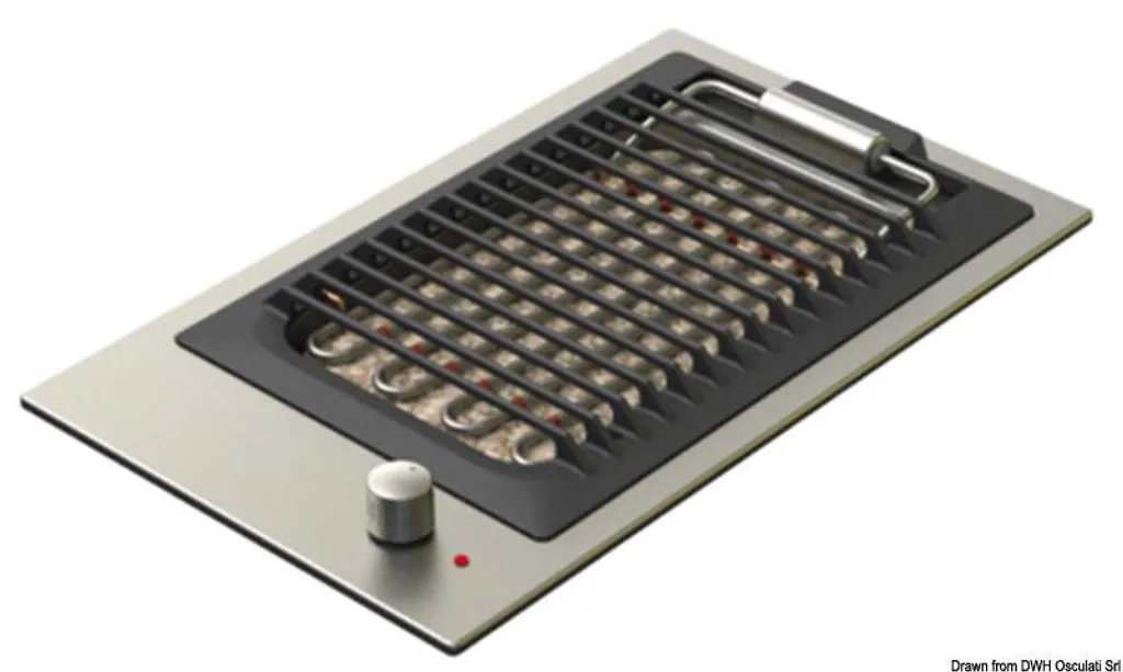 Barbecue inox satiné électrique Osculati 50.709.09 haute résistance