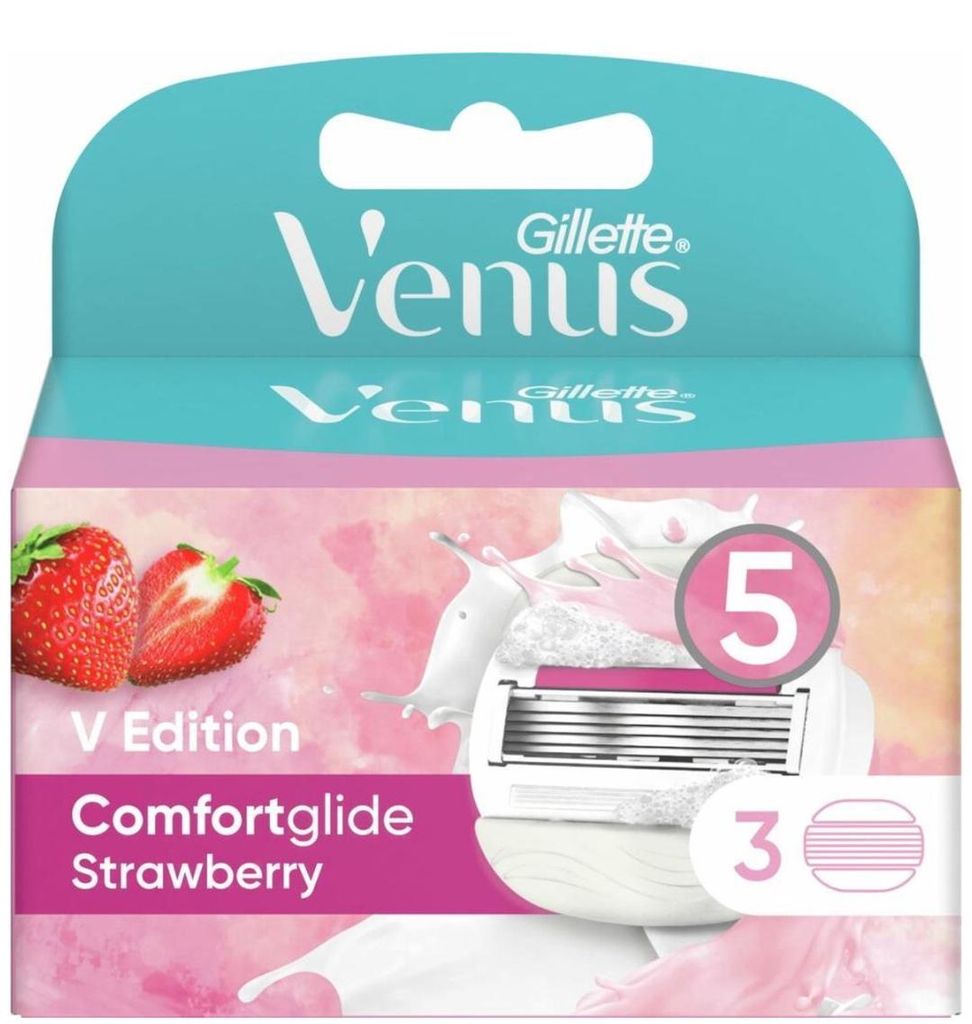 Gillette Venus Comfortglide Strawberry 3 Rasierklingen Produktbild 