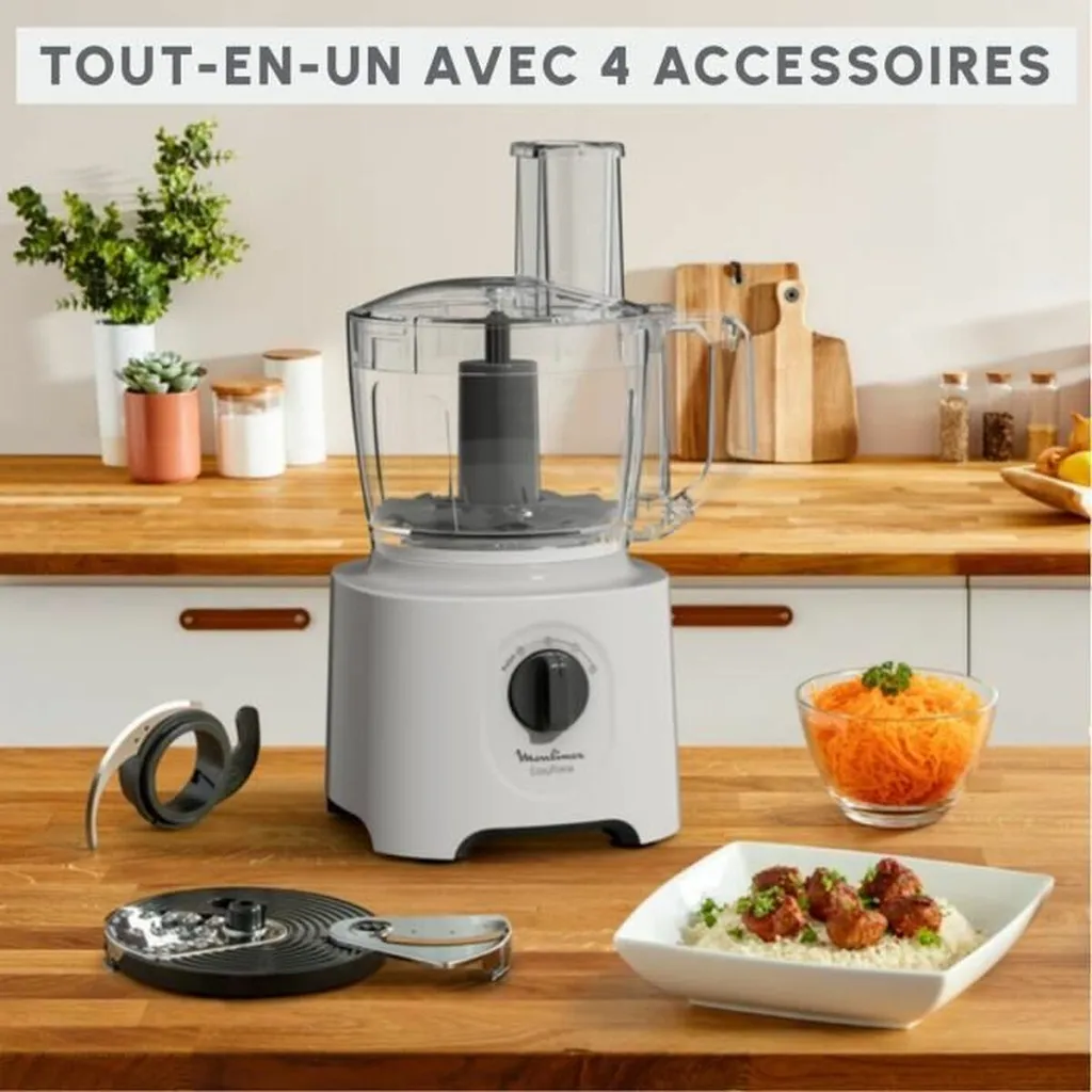 Robot multifonctions Moulinex Easy Force avec accessoires de découpe - 5