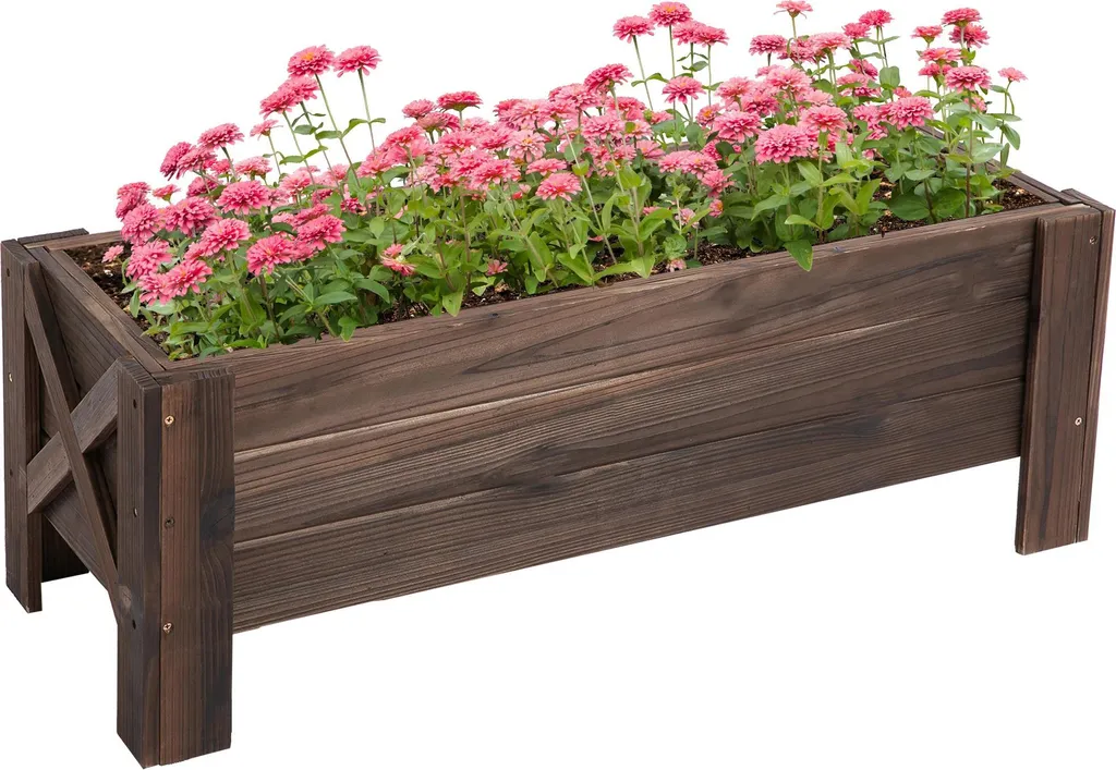 Lit surélevé pour potager urbain - Jardinière bois spéciale extérieur