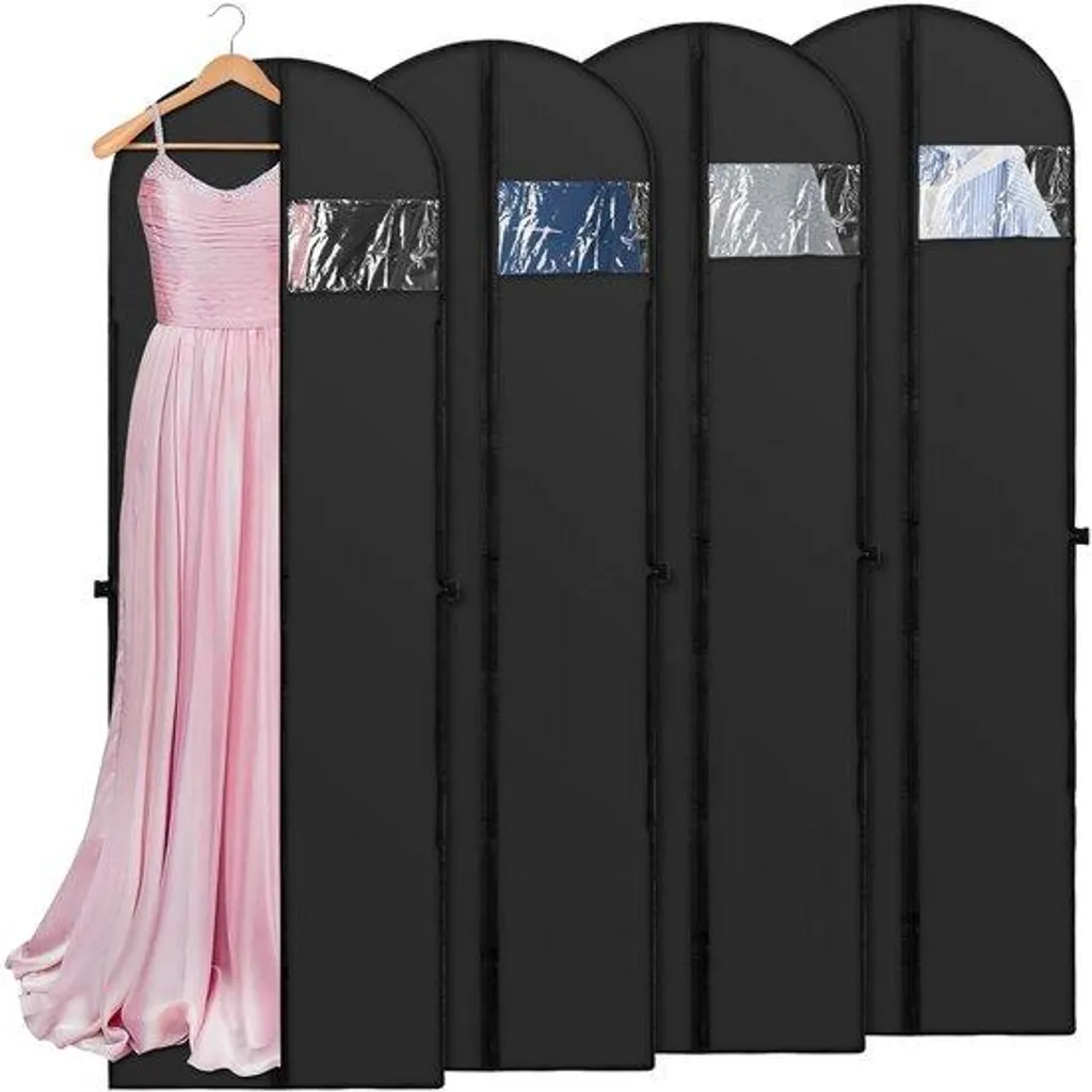 Housses de Rangement 180 x 60 cm pour Robes Longues - Lot de 4 Protège-Vêtements