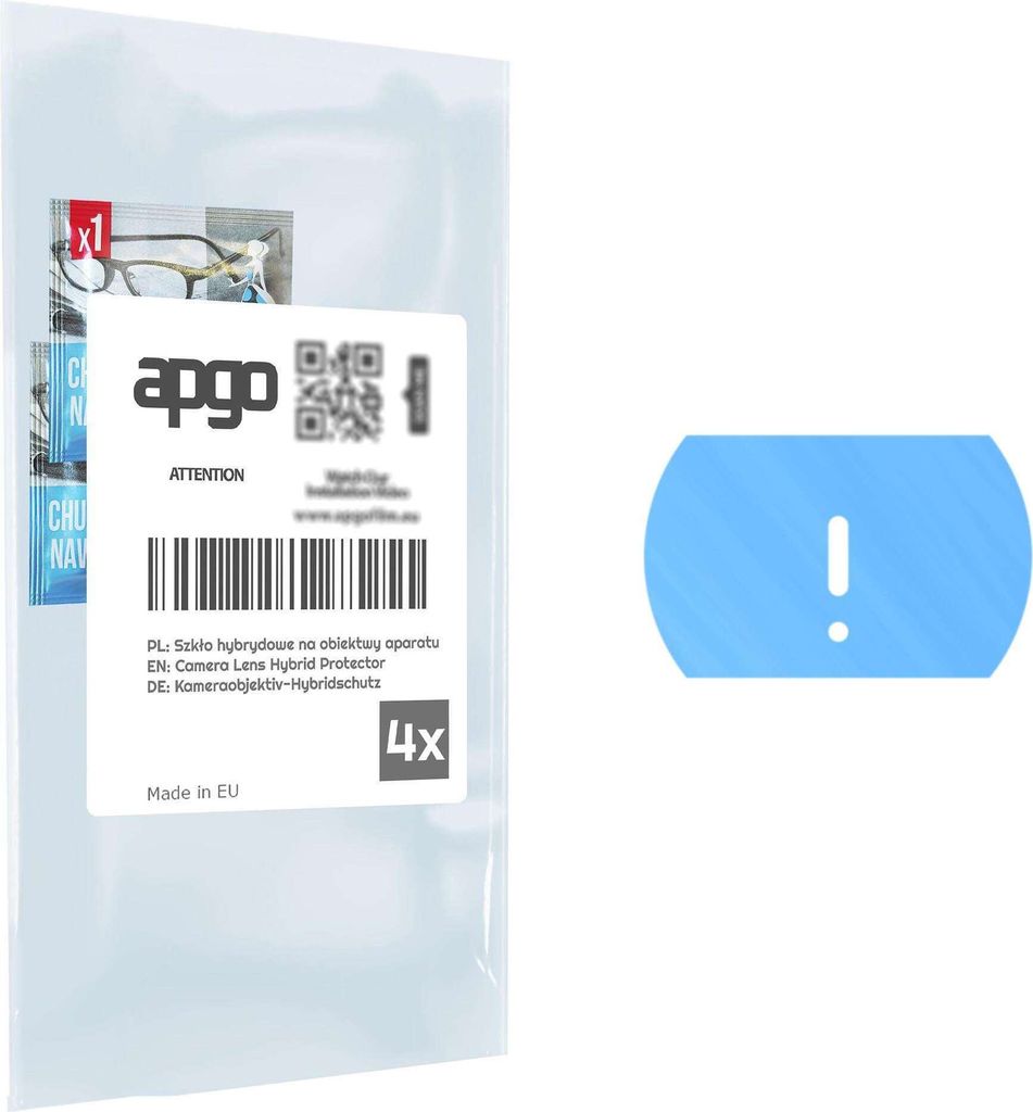 apgo 4 Stück Hybrid Kameraschutz, Kamera-Schutzglas kompatibel mit Huawei Mate X3, Linsenschutz, 9H Härte, Schutz für Kameraobjektiv, Anti-Kratz...