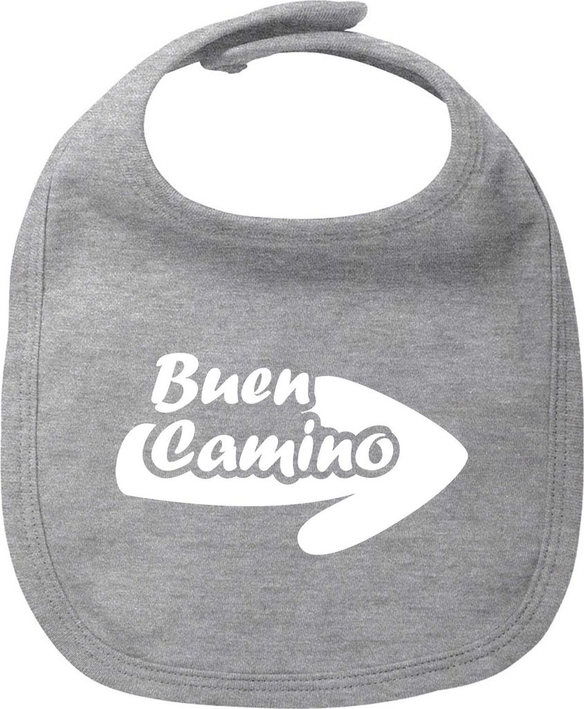 Huuraa Baby Lätzchen Buen Camino Pfeil Heather Grey Klettverschluss Baumwolle Latz Geschenkidee