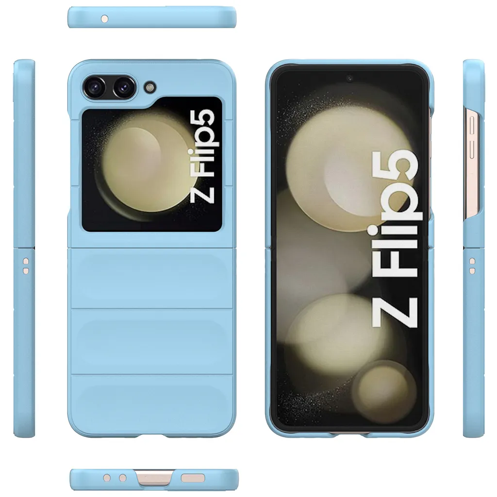 Custodia Samsung Z Flip 5 Blu Opaca Rigida - Esperienza d'uso Reale - 3