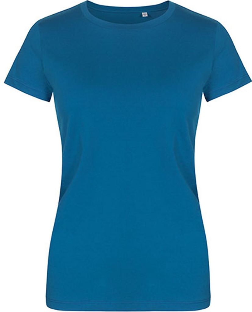 X.O Rundhals T-Shirt Damen, Petrol, L