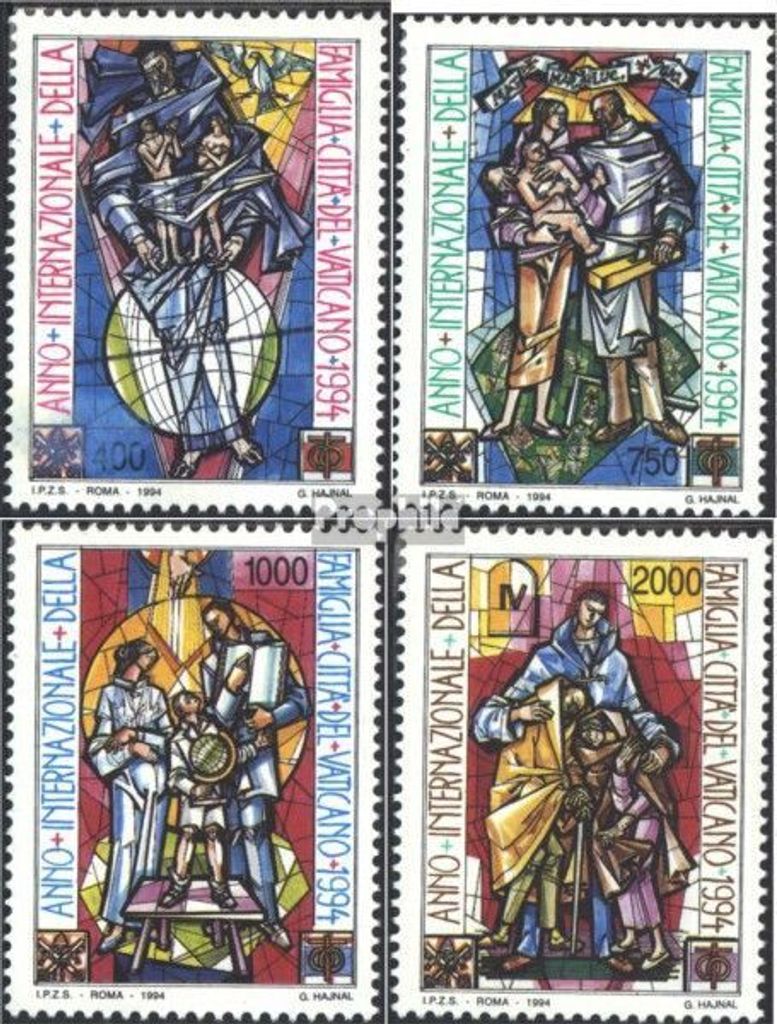 Briefmarken Vatikanstadt 1994 Mi 1118-1121 (kompl.Ausgabe) gestempelt Jahr der Familie