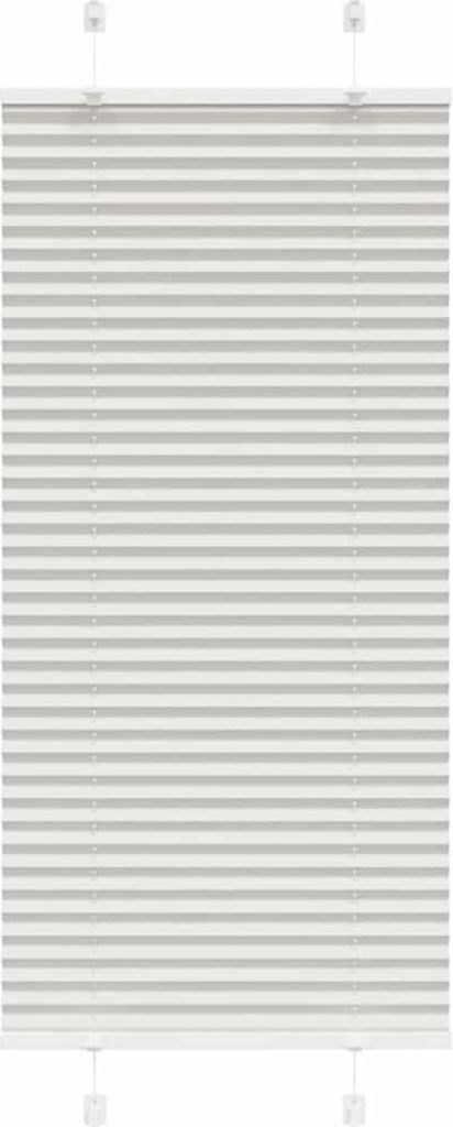 Plissee Hellgrau 60x100 cm Stoffbreite 59,4 cm Polyester