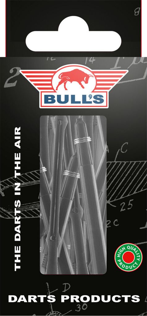 Bull's Darts Shaft TestKit Extended Schwarz 6 Sets