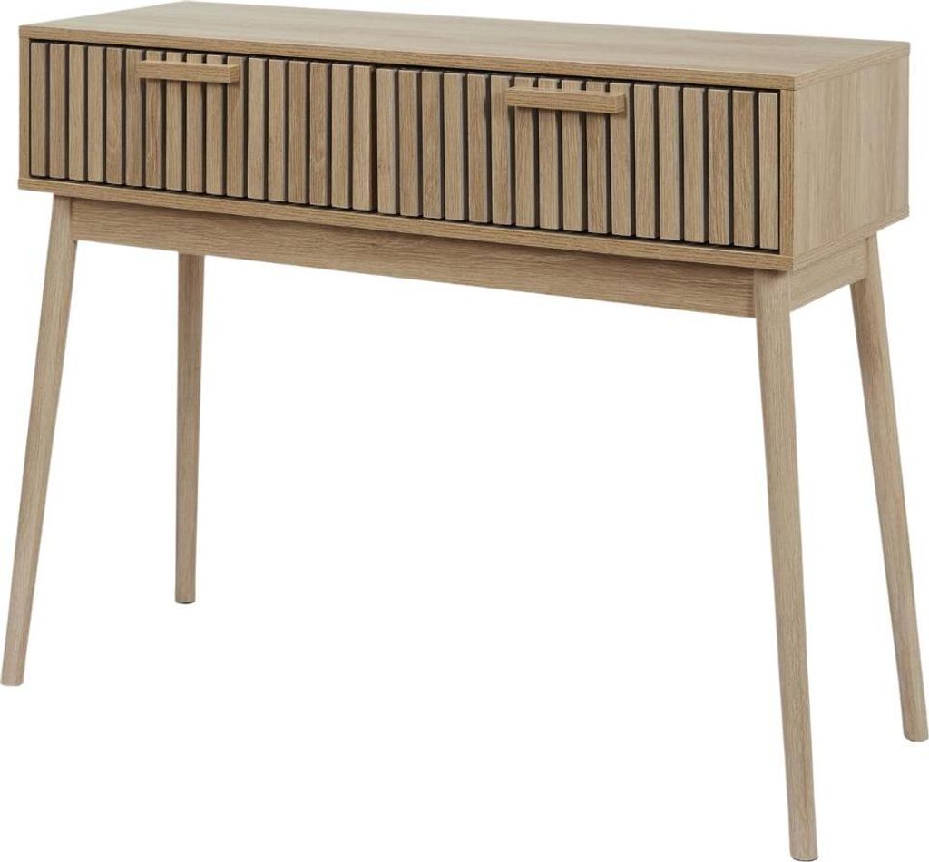 "MISOU Klaus Beistelltisch mit Schubladen Konsolentisch Wandregal Tisch Wandtisch Holz"