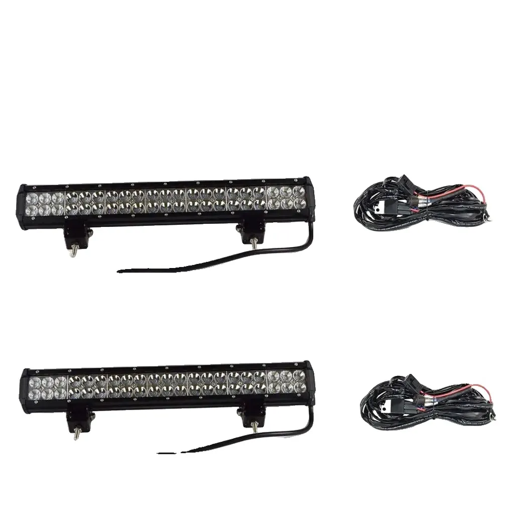 Striscia luminosa a LED, lunghezza 20 pollici, fascio combinato da 126 W, 2 pezzi con set
