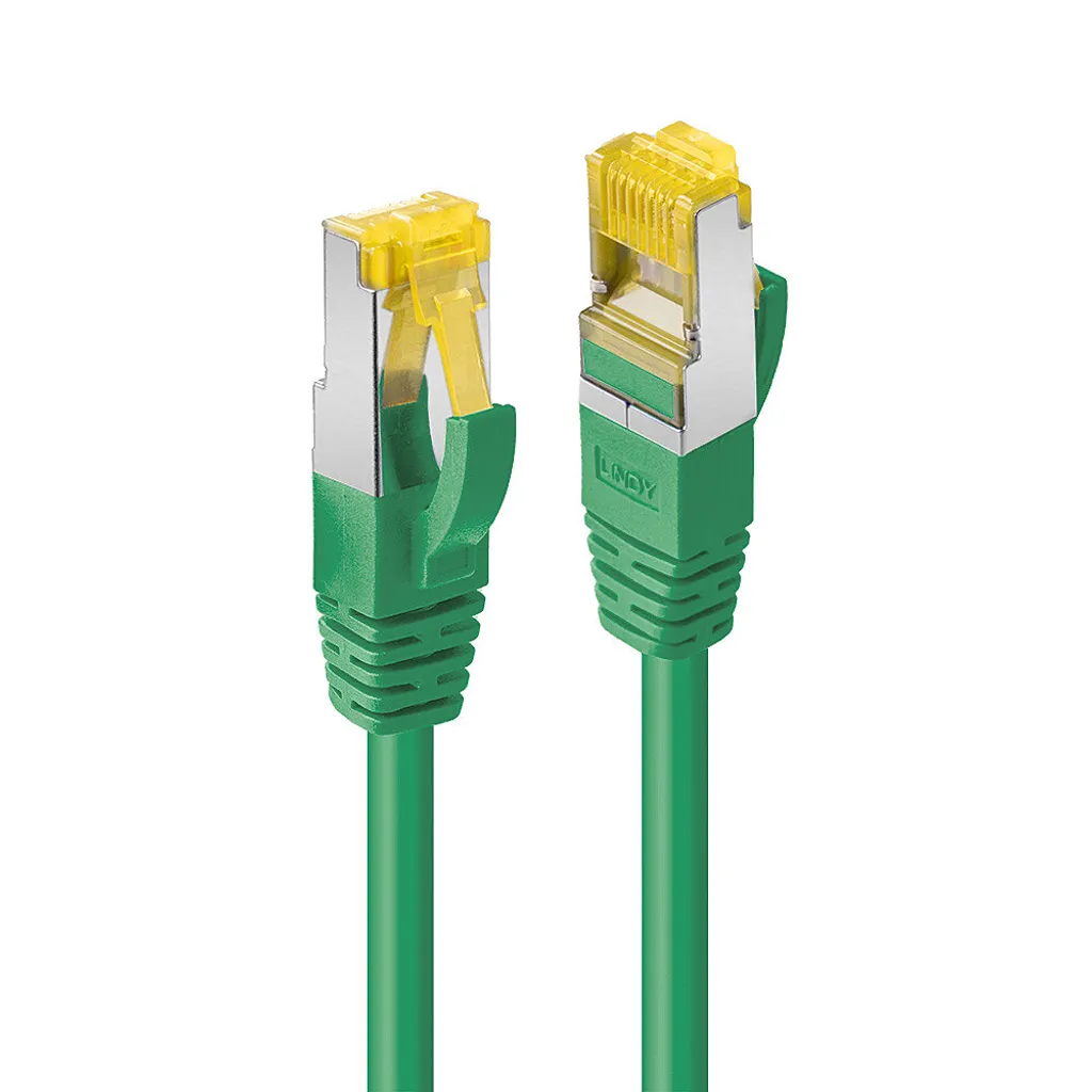 Lindy 47653 Cavo Patch 15m Verde S/FTP Cat6A - Certificato 10Gbps