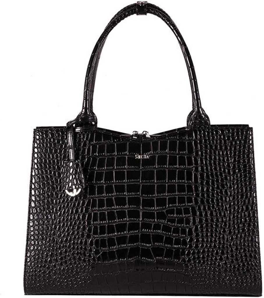 Socha Design Business bag "Croco Jet Black 15.6", made from NIVODUR