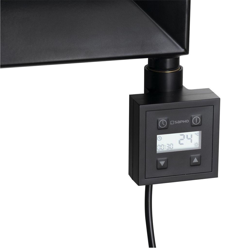 Sapho KTX E-Patrone mit Thermostat, 300 W, Schwarz matt