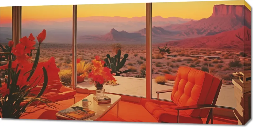 Poster sur Toile Image 100 x 50 cm Propriété dans le Wüstendom