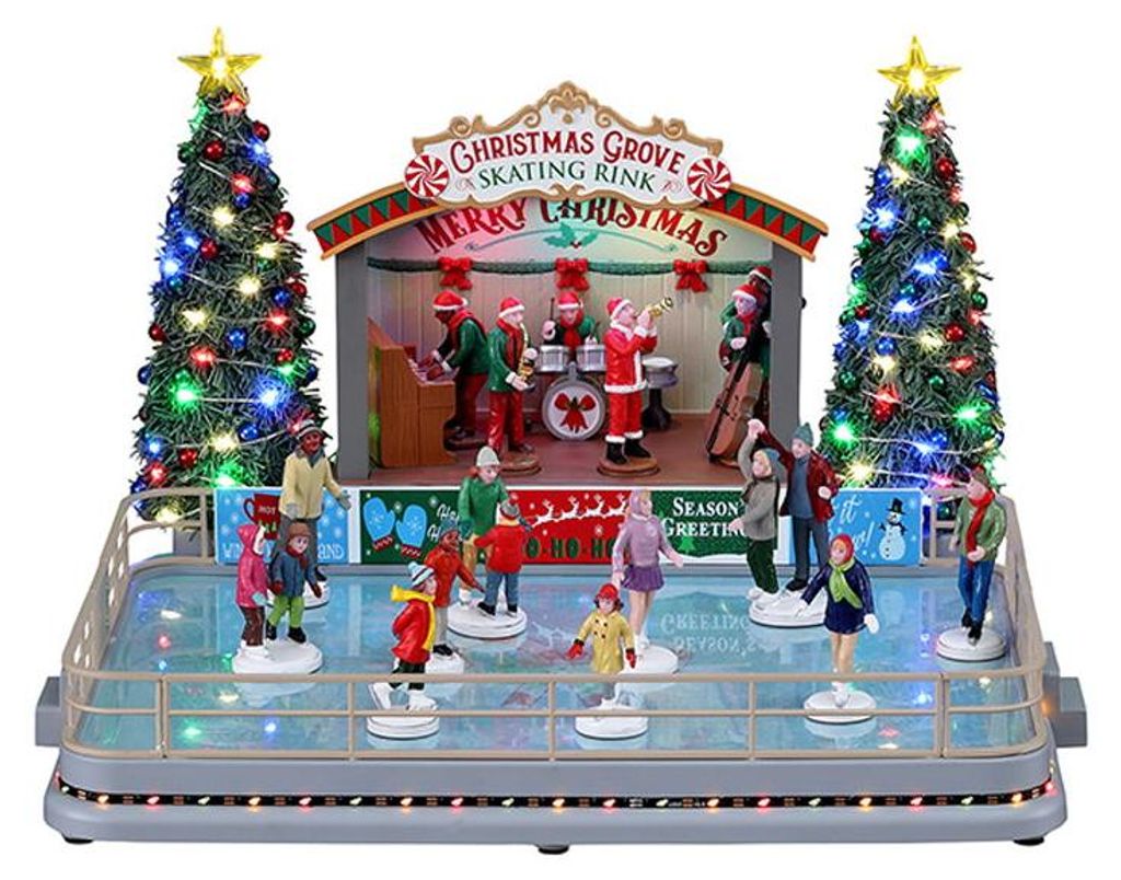 Christmas Grove Skating Rink With 4.5V Adaptor Kerst LEMAX Productafbeelding 