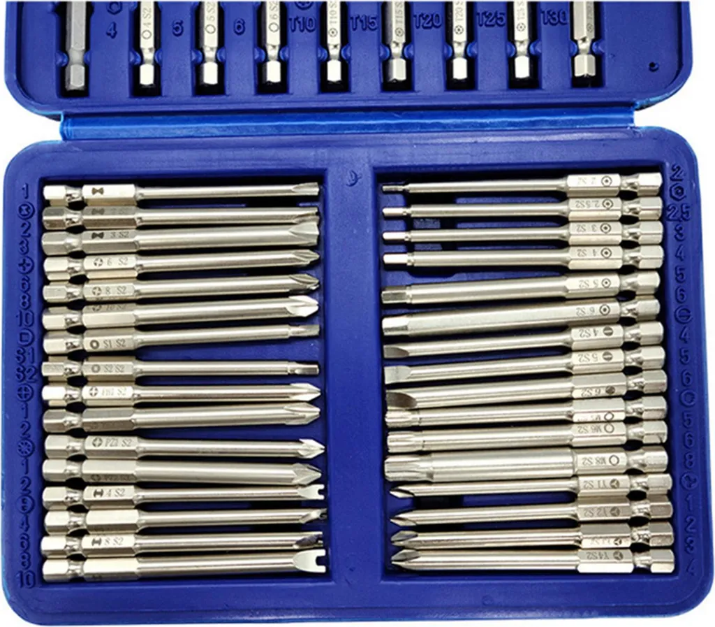 Embouts Longs pour Zones Difficiles - Set de 50 Pièces 75mm avec Boîtier
