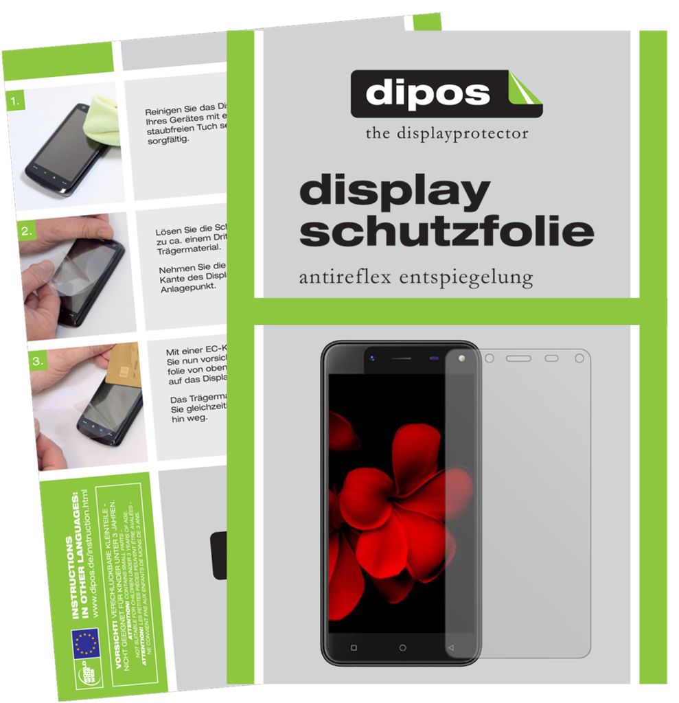 6x Schutzfolie für Karbonn Titanium Frames S7 matt Displayschutzfolie Display