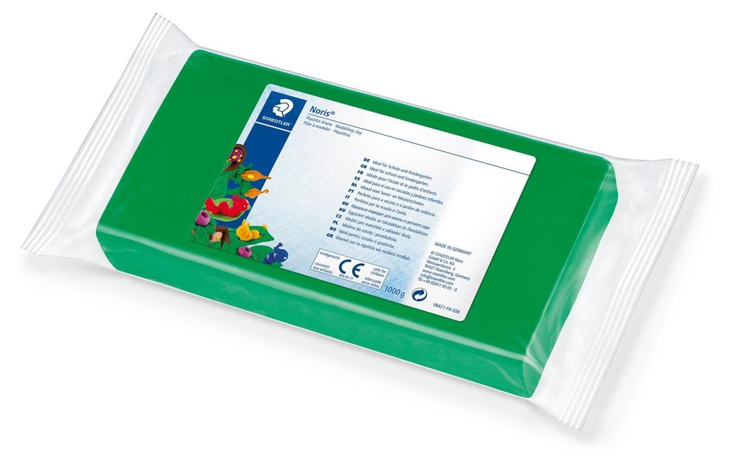 Staedtler Plastilin-Knete Noris j. grün 1kg Produktbild 