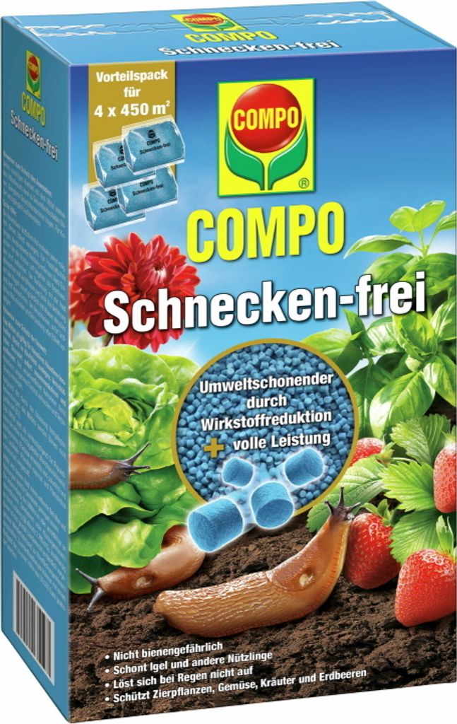 COMPO Schnecken-frei 1 kg / 4x250g Schneckenfrei Produktbild 