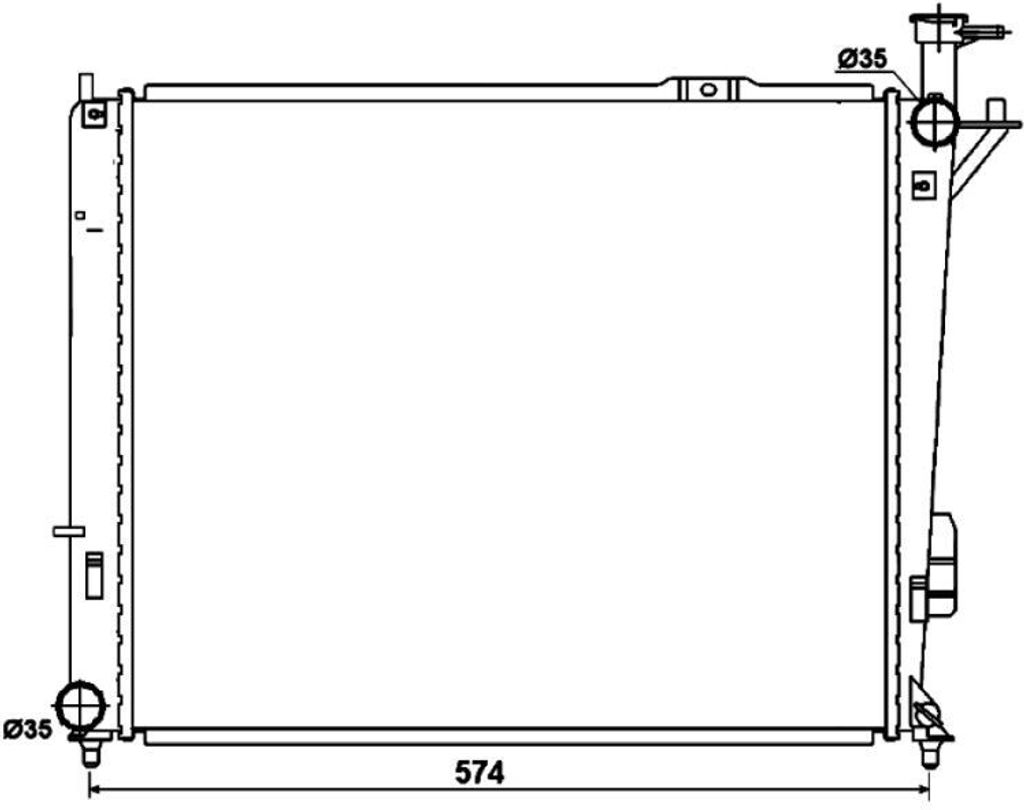 NRF 53174 Motorkühler OE 253102B850 kompatibel mit Santa Fe