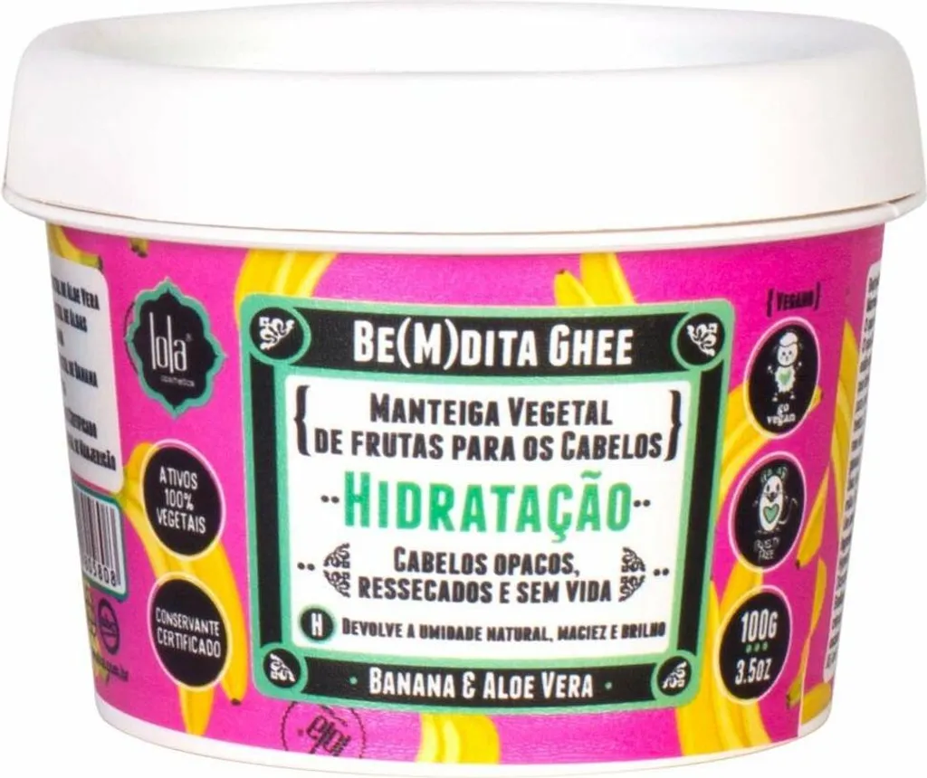 Masque Capillaire Vegan Be(M)Dita Ghee à la Banane et Aloe Vera 100 g