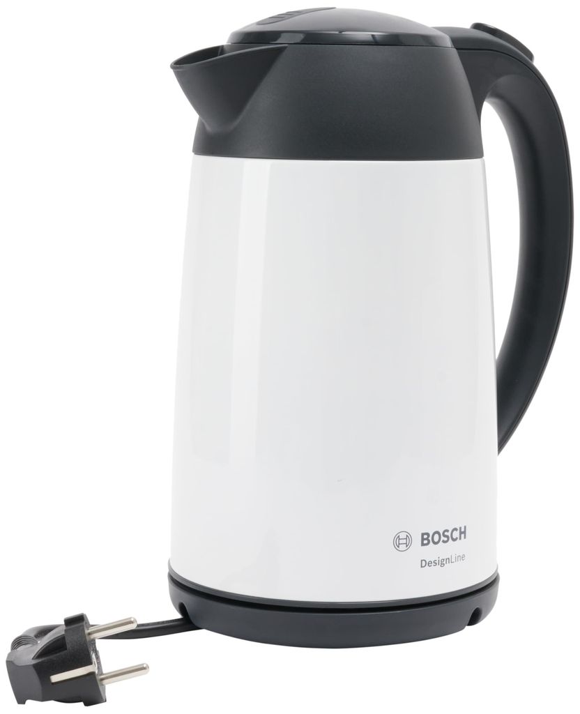 Waterkoker DesignLine TWK3P421 (wit/zwart, 1,7 liter) Productafbeelding 