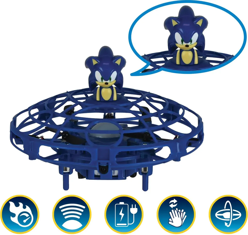 Drone Figurine Sonic Volant RC - Jouet Télécommandé Haute Performance