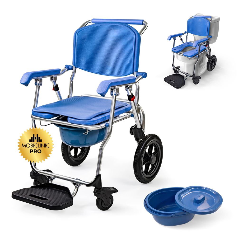 Toilettenrollstuhl aus Aluminium Mobiclinic Rollstuhl Produktbild 