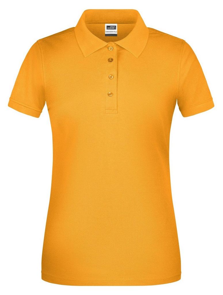 James and Nicholson - "Bio Workwear" Poloshirt für Damen LT5840 (XL) (Goldgelb)