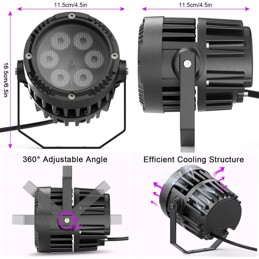 Lumière LED étanche extérieure pour éclairage de fête sans risques - 5