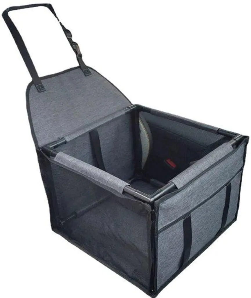 Siège auto pour chien imperméable gris clair 39x39x27 cm universel
